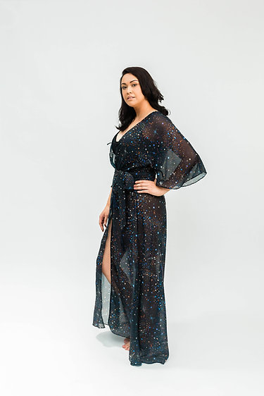 Liv Wrap Galaxy- Swimsuit Coverup for Tall Women