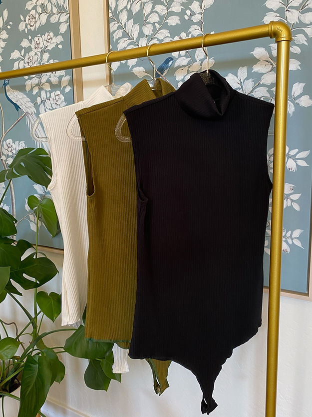 Sleeveless Turtleneck Bodysuit 2.0