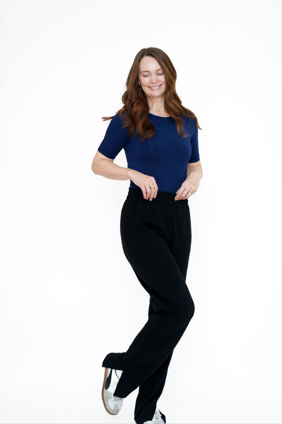 Short Sleeve Crewneck Bodysuit for Tall Women NEW