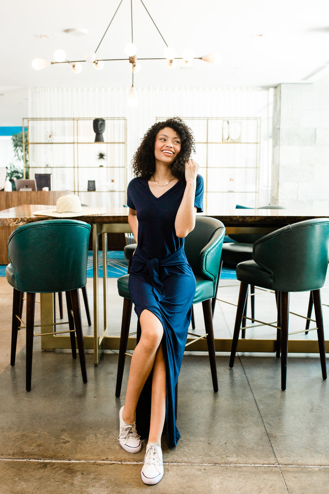 Tall Tee Shirt Dress XL BLACK- MINOR DEFECT