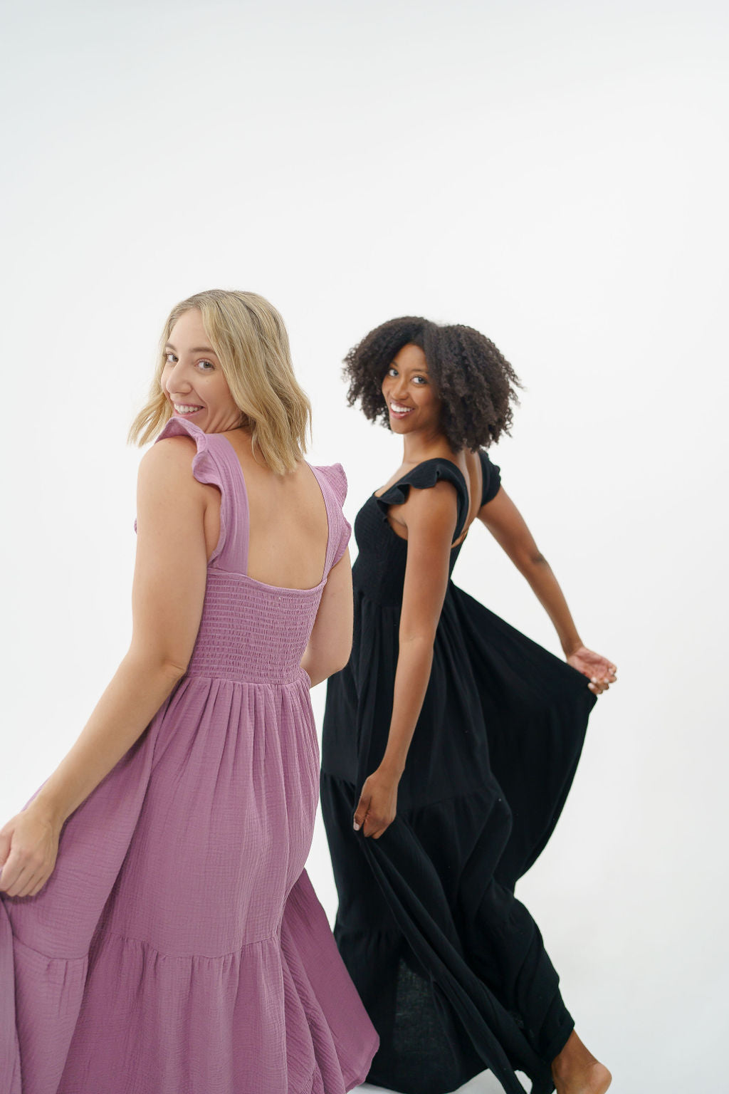 Tiered Cotton Maxi Dress for Tall Women – Liv Tall