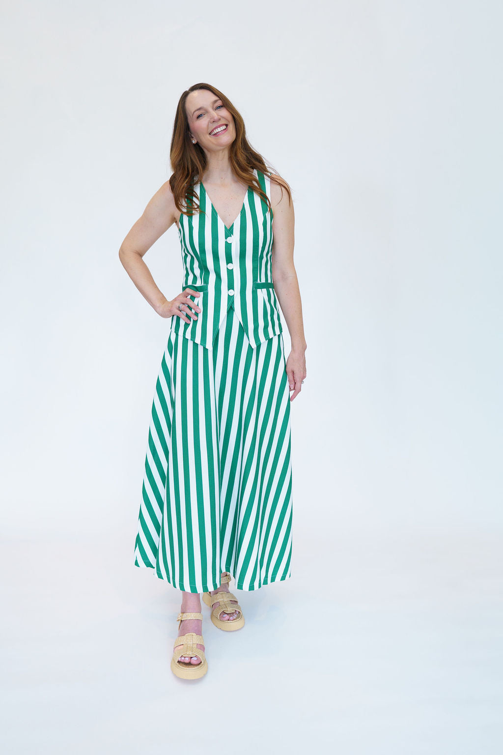 Sleeveless Tailored Vest for Tall Women